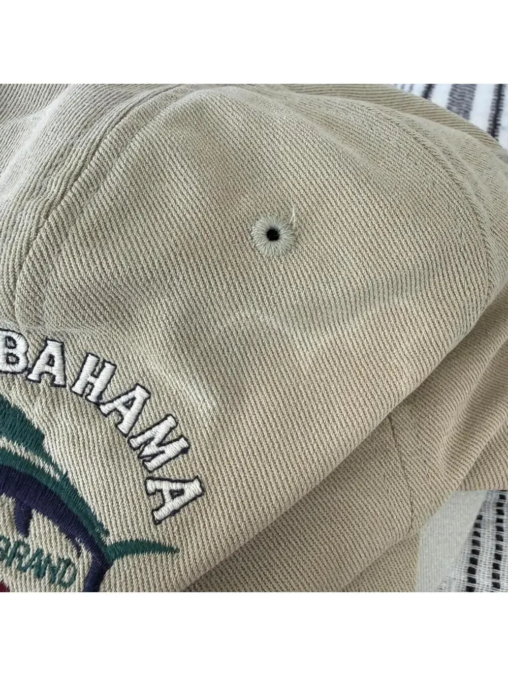 Tommy Bahama Men's Tan and Cream Hat